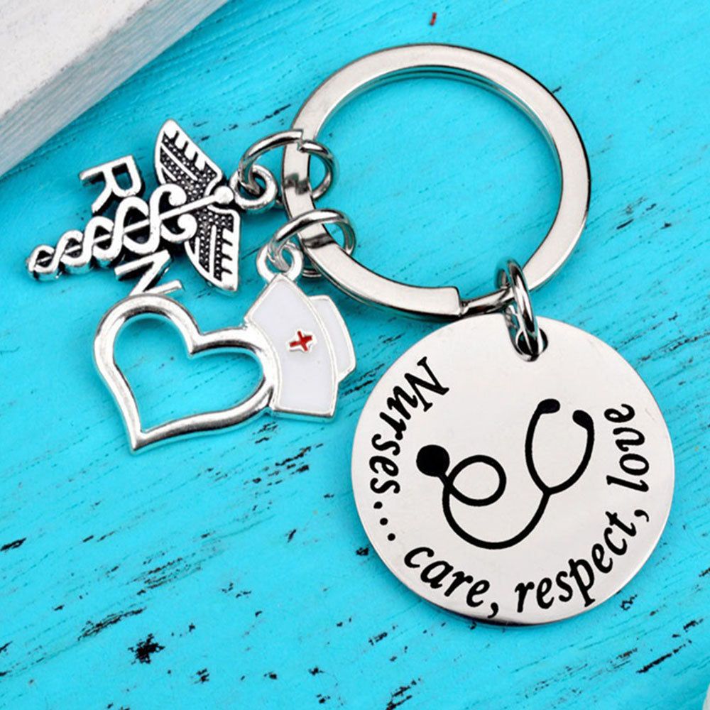Personalized Nurse Care Respect Keychain,Christmas Gifts