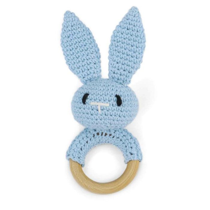 Easter Bunny rattle Personalized bunny New baby toy