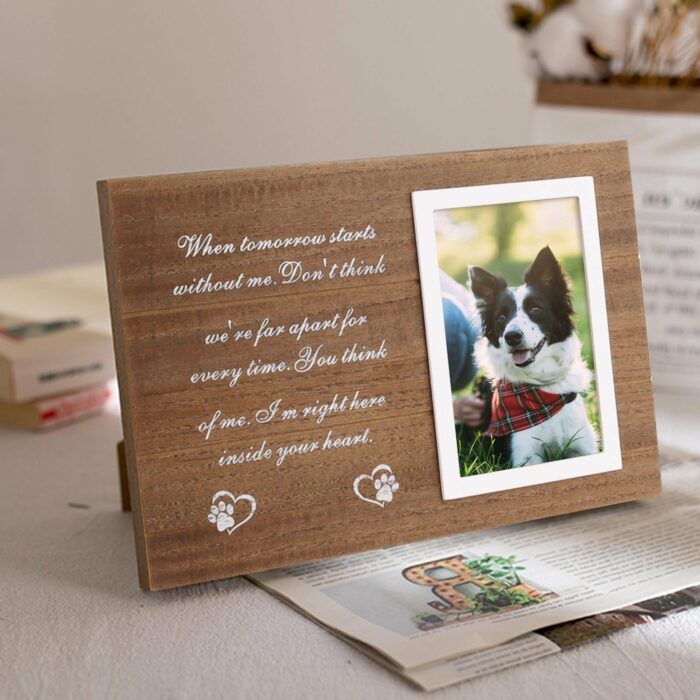 DOG MEMORIAL GIFT, personalized pet memorial gift, loss of dog photo