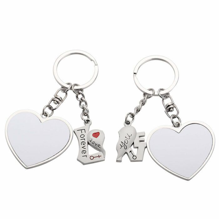 Couples Keychains Set of 2, Boyfriend Keychain, Magnetic Love Keychain, Anniversary Key Chain