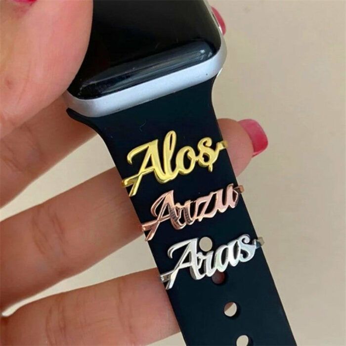 Apple Watch Accessories Name Band Custom Name  Watch CharmPersonalized Birthday Gift