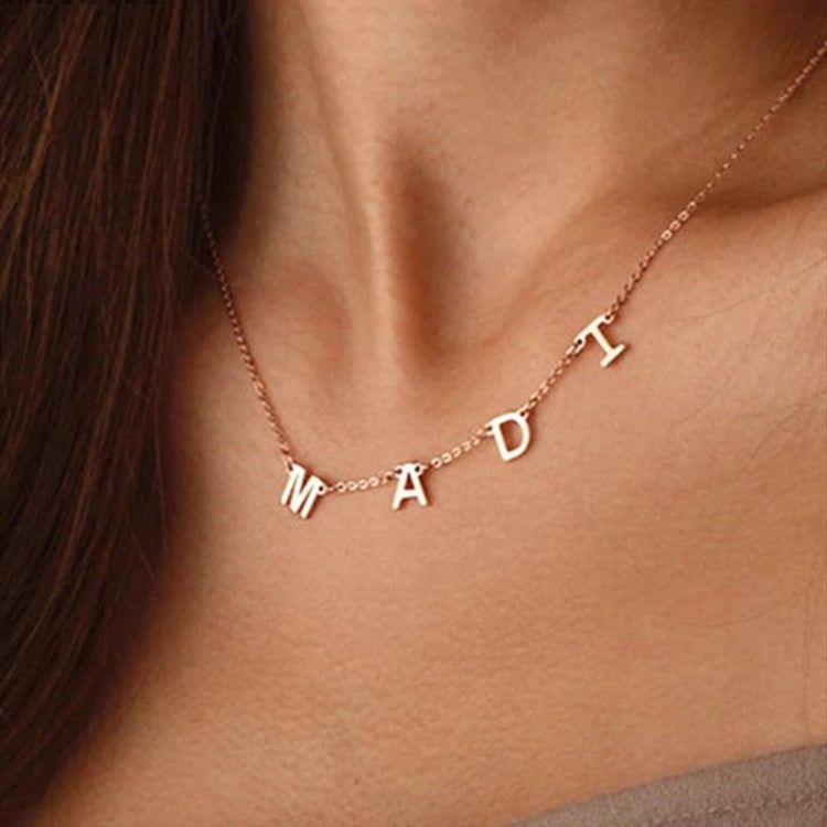 Custom Letter Necklace - Personalized Name Necklace - Custom Initials Necklace - Personalized Gift
