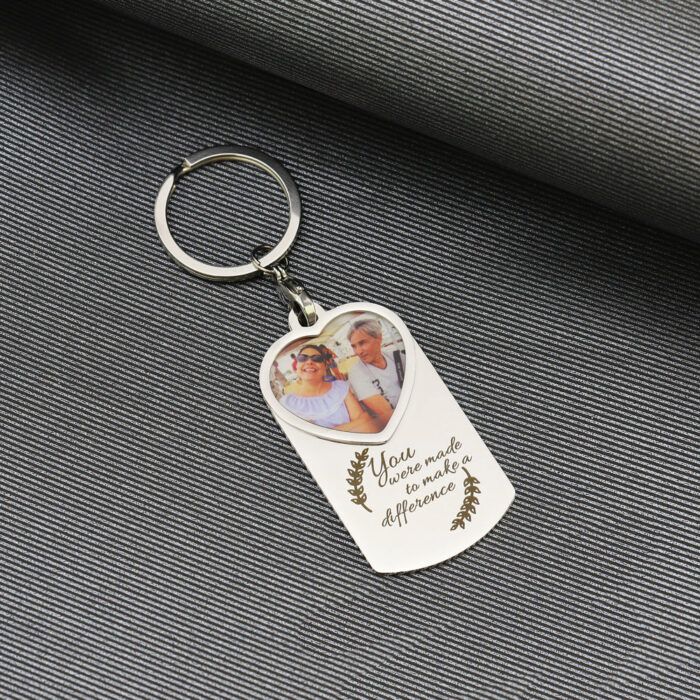 Custom Made Photo Keychain - Photo Keychain, Your Design Key Ring