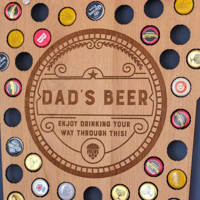 Super Cool Beer Cap Bottle Collector, Beer Cap Holder for Wall, Beer Cap Map, Beer Lover Gift, Awesome Dad Gift