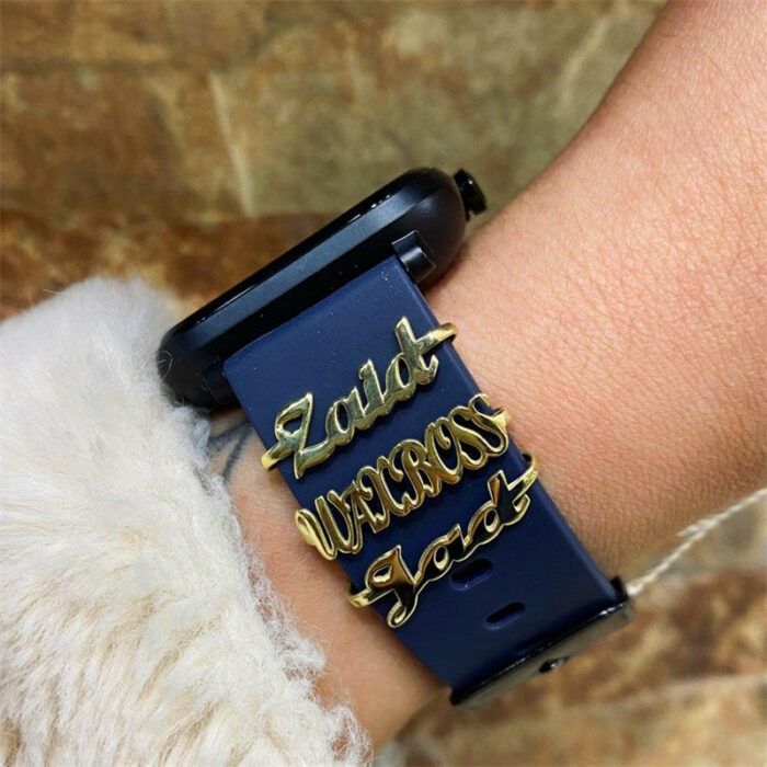 Apple Watch Accessories Name Band Custom Name  Watch CharmPersonalized Birthday Gift