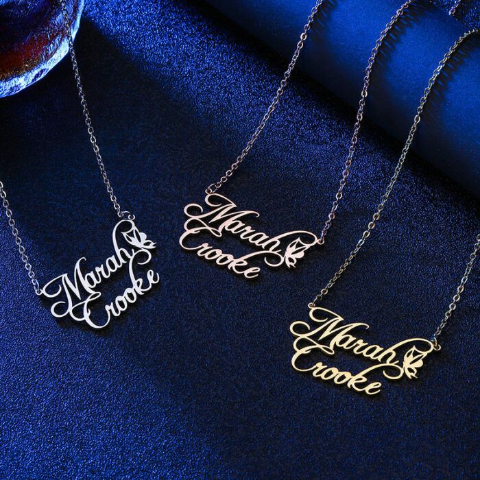 Two Name Necklace, Custom Necklace, Dainty Name Necklace, Custom Name Jewelry