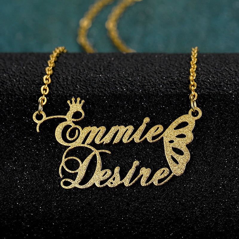 Dainty Name Necklace, Name Necklace Gold, Custom Name Necklace, Two Name Necklace