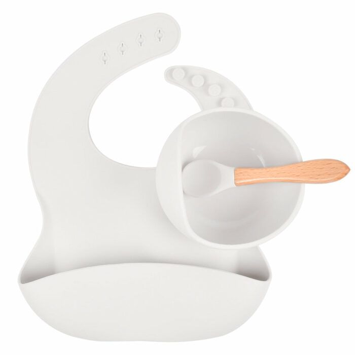 Personalised Engraved Silicone Bib, Suction Bowl, Spoon Feeding Set, Eco Friendly, Gift, New Baby