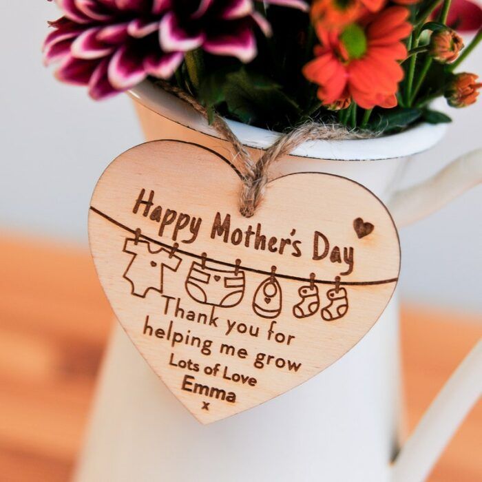 Personalised Flower Tag, Personalised Mother's Day Gift