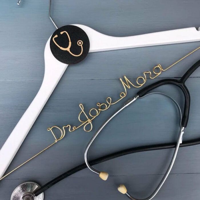 Unique Gift for Doctor, Birthday Gift for Doctor, Personalized Coat Hanger