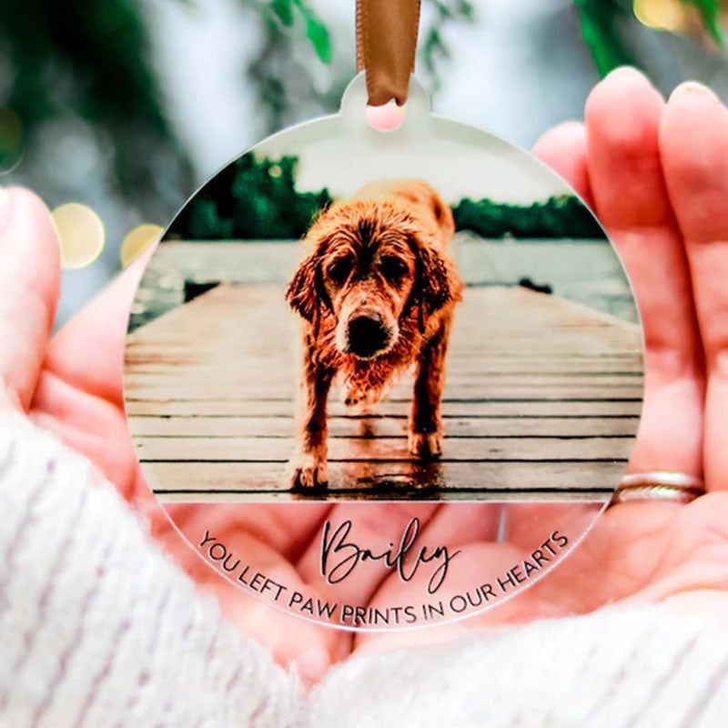 Photo Ornaments, Dog Lovers Memorial Gift