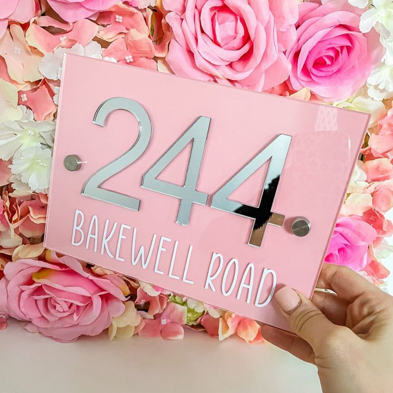 Personalised House Sign, House Number, Acrylic Sign, Personalised House Plaque