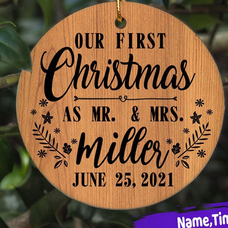 Our First Christmas, As Christmas Ornaments and Christmas Gifts for Newlyweds