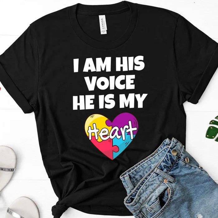 Autism Awareness shirt - I am his Voice