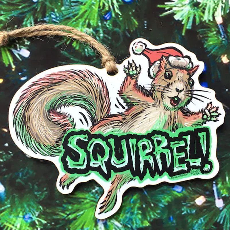 Squirrel in the Tree!! - Christmas Vacation Ornament