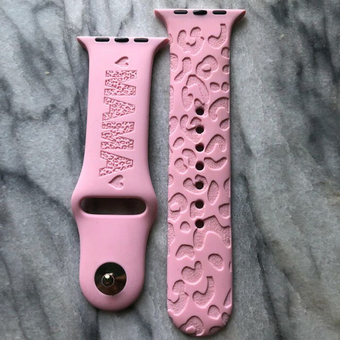 Mama Watch band| Mama| Leopard lover| Leopard print Personalized Engraved iWatch Band