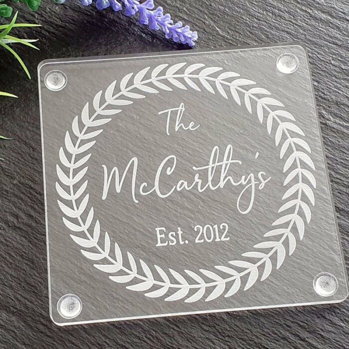Personalised Coaster - Gift for Couples Gift for Her Gift for Him Wedding Favors