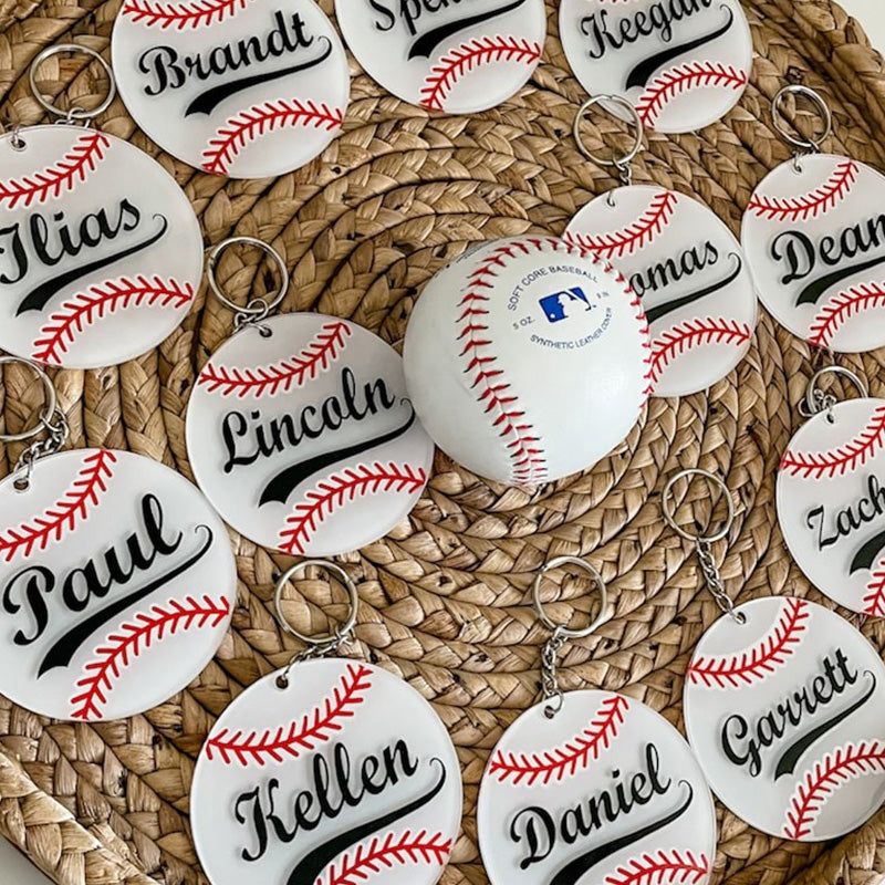 Baseball Bag Tags Custom Keychains Team Player Gifts