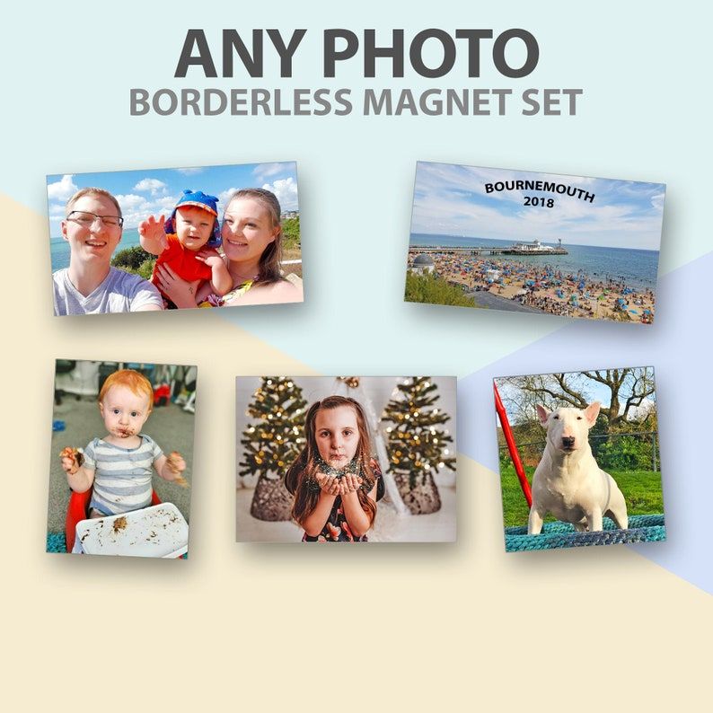 Custom Photo Magnet Borderless Personalised Fridge Magnet Best Friend Gifts-set of 3-set of 5-set of 10
