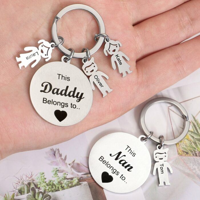 Family Keychains Gift Keyring,Custom Family Gift Keychain