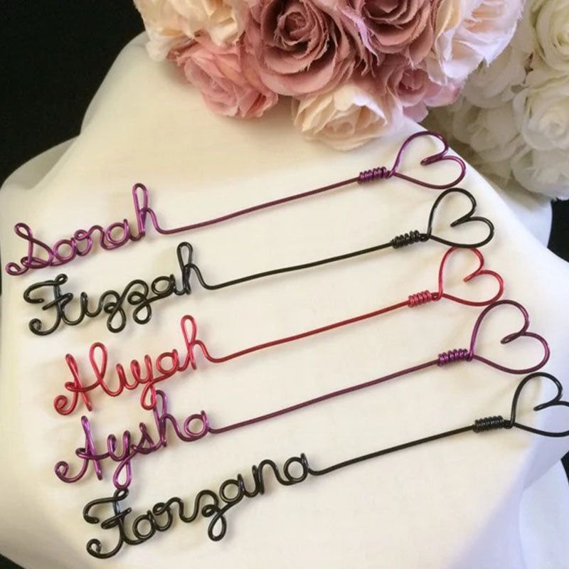 A Custom Name Bookmark with A Heart, A Personalized Wire Bookmark