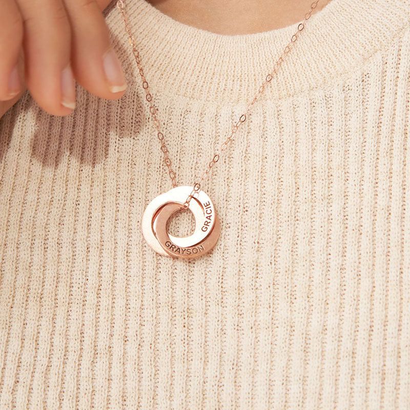 Buy 4 Circle Necklace Silver Gold Linked Circles Necklace Gift 4 Ring  Necklace Interlocking Rings Four Circles Entwined Circles Online in India -  Etsy