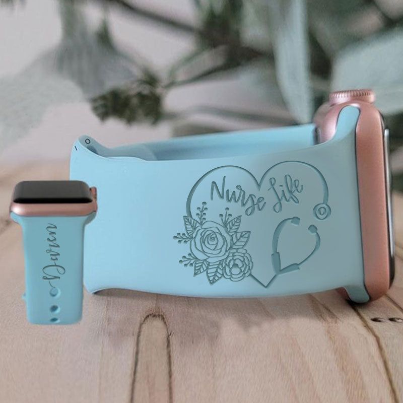 Personalization Engraved Watch Band - Nurse Gift  , Apple Watch Band