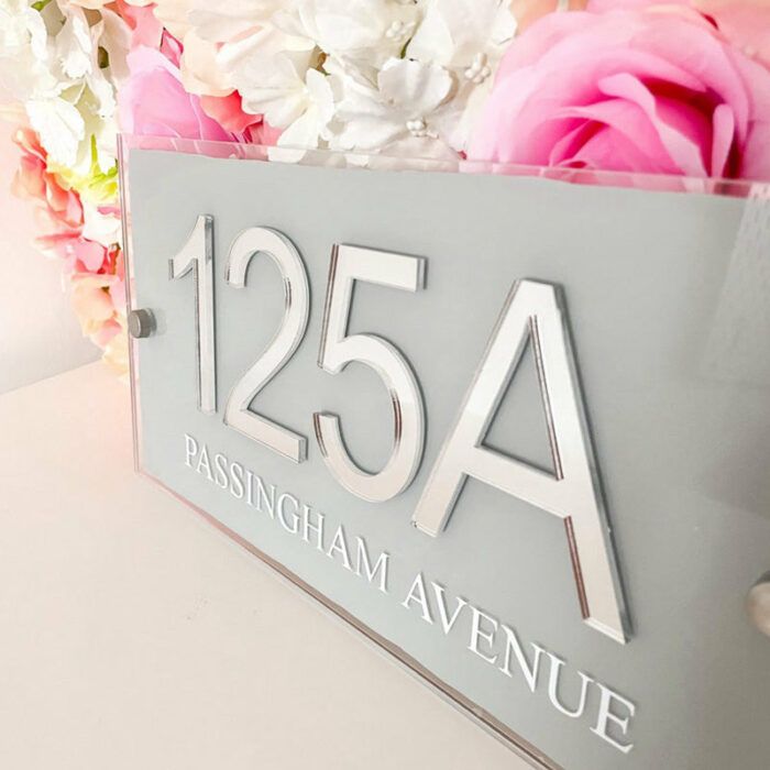 Large House Door Sign, Personalised House Sign, Acrylic House Sign, House Number Sign