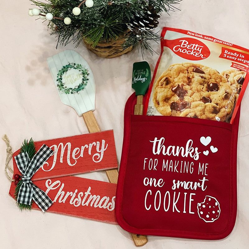 Thanks for Making Me One Smart Cookie Teacher Pot Holder/ Teacher Pot Holder Christmas Gift