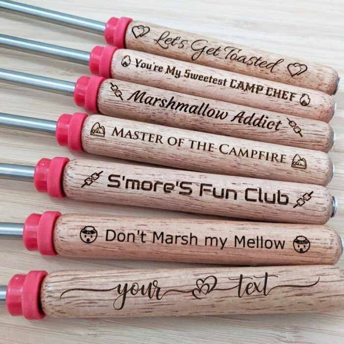 Personalized Marshmallow Roasting Sticks