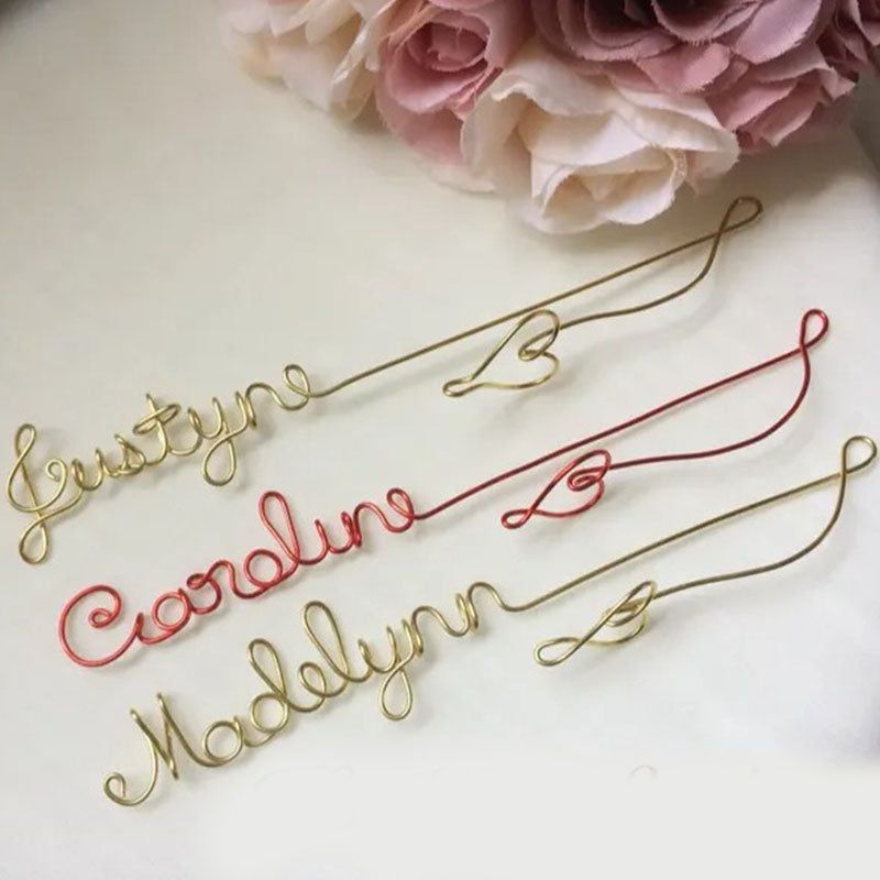 Custom Wire Name Bookmark, Name/Word Paperclip Book Lover Accessories Gift