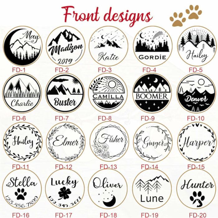 Dog Tags Microchipped Dog ID Tags Personalized Pet/Dog Collar/Name Tags Engraved Puppy Dog Tag for Dogs