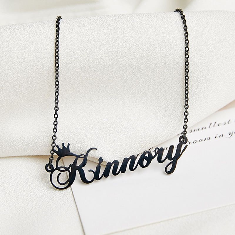 Name Necklace Gold,Name Necklace, Laser Cut Names, Personalized Necklace, Gift to Her