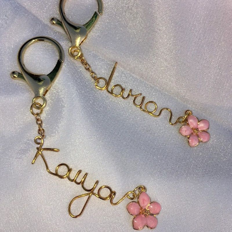 Custom Wire Name Keychain,cute keychain,gift for her