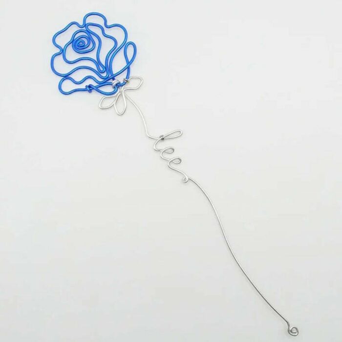 Rose Wire Name, Wire name, Personalized Gift, Rose Planner Decor  Bookmark