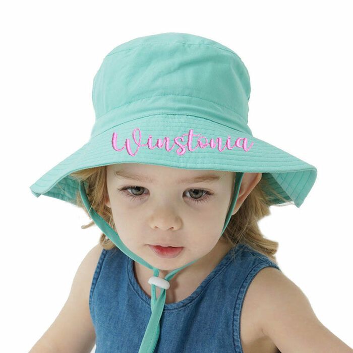Personalized Baby Bucket Hat,Baby Sun Hat,Baby Beach Hat,Embroidered Bucket Hat,Monogram Baby Hat,Hat for Toddler Boy Girls,Baby Shower Gift