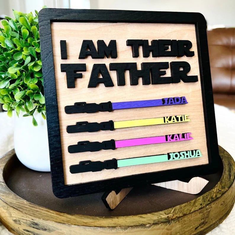 Father's Day Gift | Gifts for Dad | I am their Father gift | Grandfather Gifts | Light Saber Birthday Idea