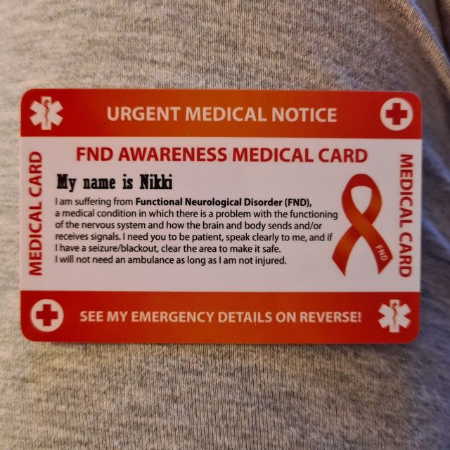 Autism Awareness Emergency Wallet Card - Medical Card - PVC Card Credit Card Size and same Material