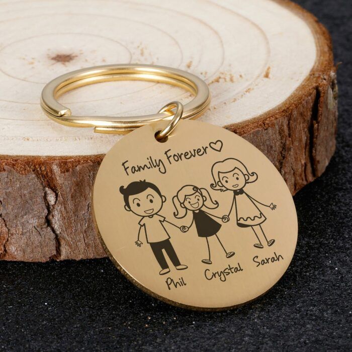 Customized Family Keychain Family Gifts