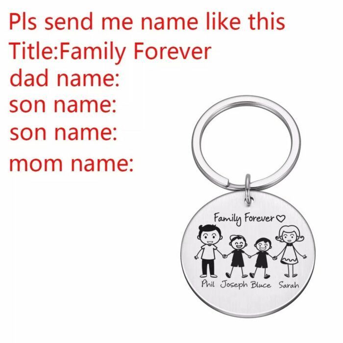 Customized Family Keychain Family Gifts
