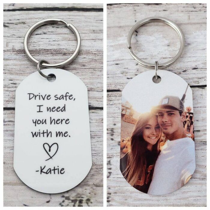 Drive Safe Keychain, Customized Photo Gifts