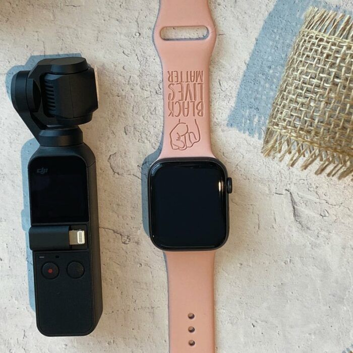 Watch Band for Apple Watch BLACK LIVES MATTER Collection Engraved Sport Silicone