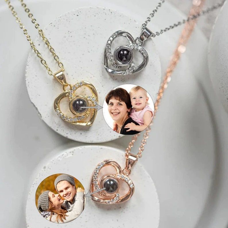 Bridesmaid necklace Projection photo necklace,custom photo necklace,pet photo necklace,pet memorial